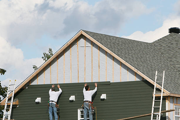 Professional Siding technician working in Southern Pines, NC